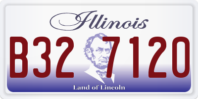 IL license plate B327120