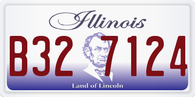 IL license plate B327124