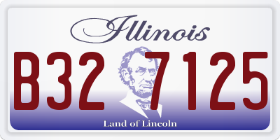 IL license plate B327125
