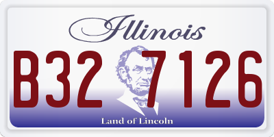 IL license plate B327126