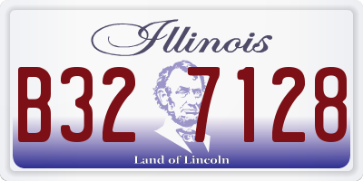 IL license plate B327128