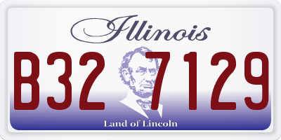 IL license plate B327129