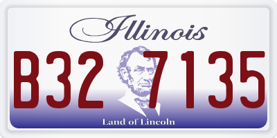 IL license plate B327135