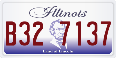IL license plate B327137