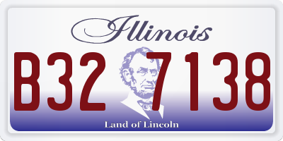 IL license plate B327138