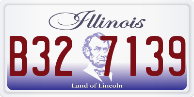 IL license plate B327139