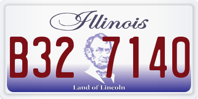 IL license plate B327140