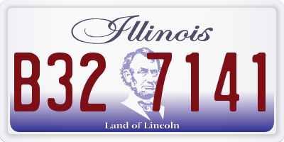 IL license plate B327141