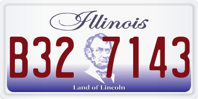 IL license plate B327143