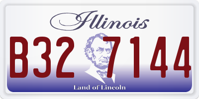IL license plate B327144