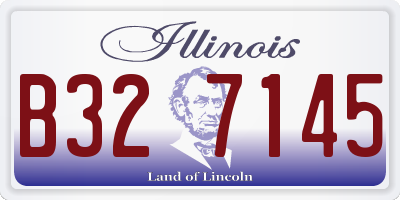 IL license plate B327145