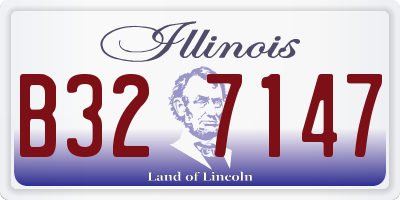 IL license plate B327147