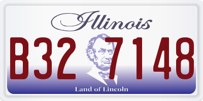 IL license plate B327148