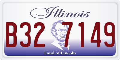 IL license plate B327149