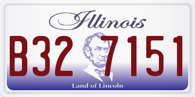 IL license plate B327151