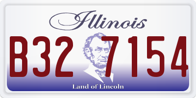 IL license plate B327154