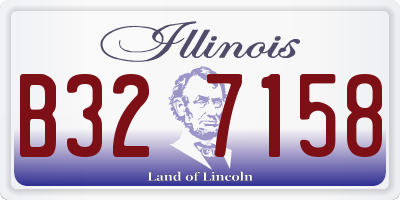 IL license plate B327158