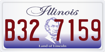 IL license plate B327159