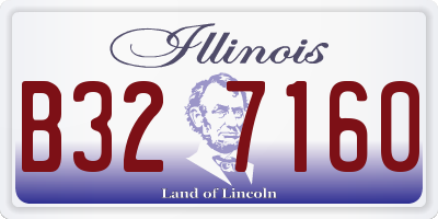 IL license plate B327160