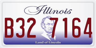 IL license plate B327164