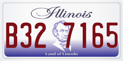 IL license plate B327165