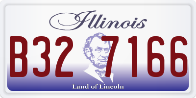 IL license plate B327166