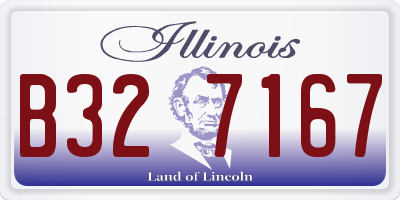 IL license plate B327167