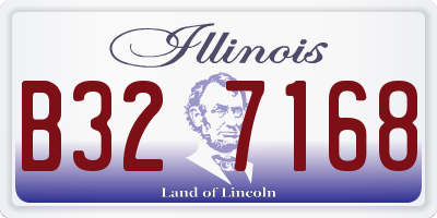 IL license plate B327168