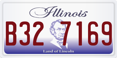 IL license plate B327169