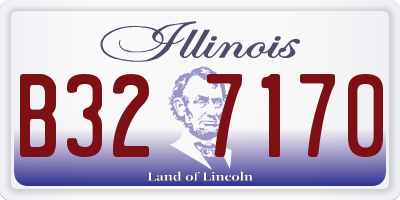IL license plate B327170