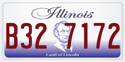 IL license plate B327172