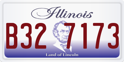 IL license plate B327173