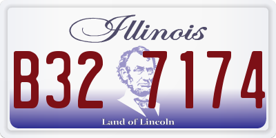 IL license plate B327174