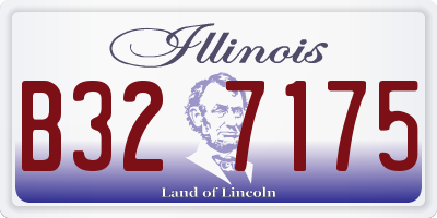 IL license plate B327175