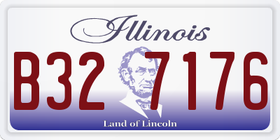 IL license plate B327176