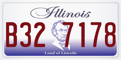 IL license plate B327178