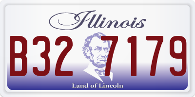 IL license plate B327179