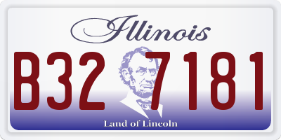 IL license plate B327181