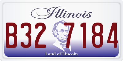 IL license plate B327184
