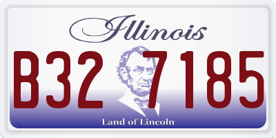 IL license plate B327185