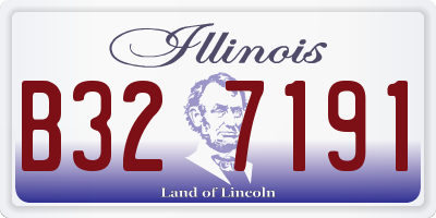 IL license plate B327191