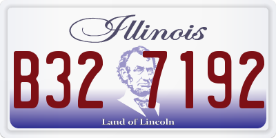 IL license plate B327192