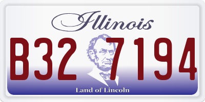 IL license plate B327194