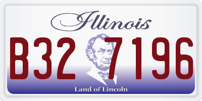 IL license plate B327196