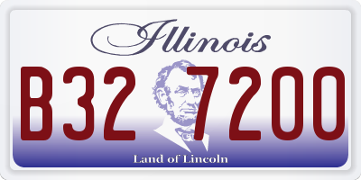 IL license plate B327200