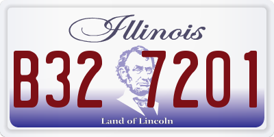 IL license plate B327201