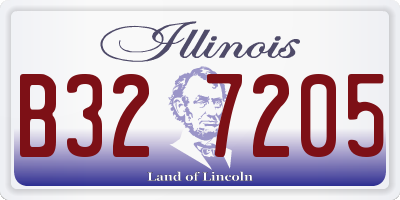 IL license plate B327205