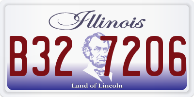 IL license plate B327206