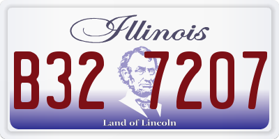 IL license plate B327207