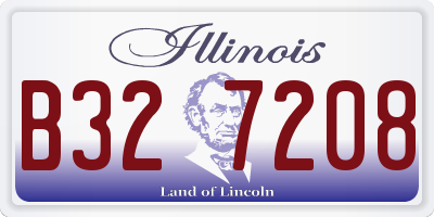 IL license plate B327208